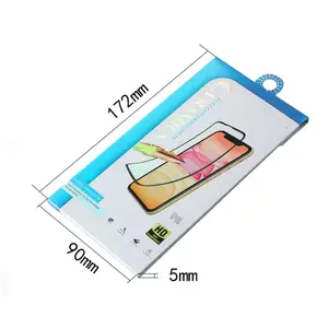 Laser hộp giấy cho bảo vệ màn hình Tempered Glass UV lớp phủ bao bì với chủ hộp các tông bao bì