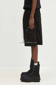 Nouveau avec étiquettes unisexe Slash poches latérales coton Shorts Rick lâche boutons-pression <span class=keywords><strong>Bauhaus</strong></span> exposé Zip court pour hommes Shorts cargo à jambes larges - Product Image 3