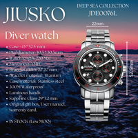 Montres de plongée pour hommes en titane de luxe de haute qualité avec mouvement YN15, étanches à 300 m, logo personnalisé, lumineuses, bracelet en acier inoxydable