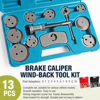 Kit d'outils de réinitialisation d'étrier de frein à disque, outil de compression de piston, kit de remplacement de plaquettes de frein, outil de réparation automobile