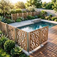 Panneaux composites WPC découpés CNC pour écrans et séparateurs de pièce extérieurs, idéaux pour la maison et le jardin – Vente flash