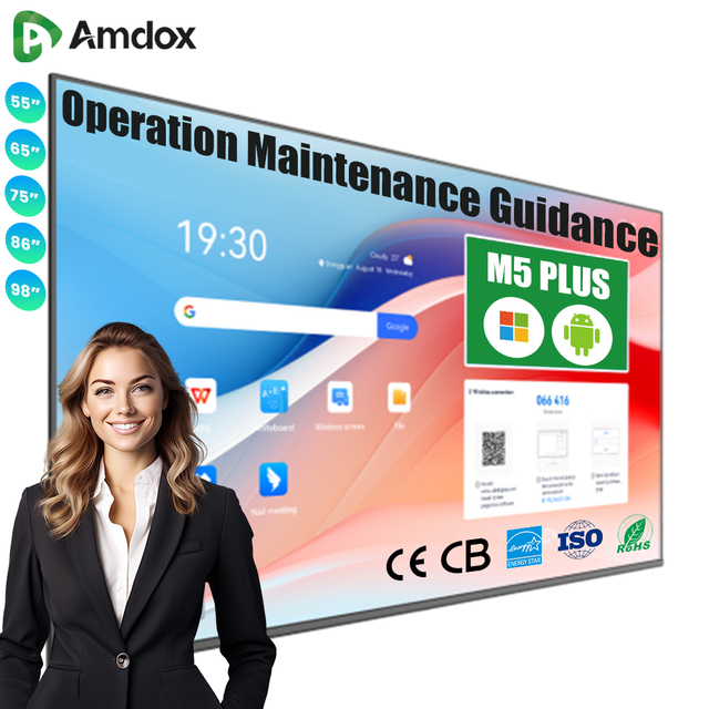 85 Inch 4K UHD Android System Interactive Flat Panel Smart Whiteboard School Education Interactive Boards