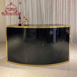 Modern Style Half Moon Shape <b>Bar</b> Counter Furniture For Home - Product Image 3