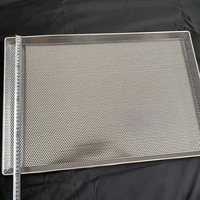 Hoch temperatur beständigkeit 60*40cm Edelstahl-Lochs chale in voller Größe für Dampf öfen