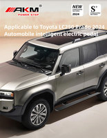 Marchepied latéral électrique en alliage d'aluminium antidérapant extérieur en gros pour Toyota Land Cruiser Prado 250 Series Power Marchepied