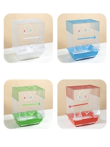 Jaula de Cría para Pájaros YS Easy Clean, Plegable, de Alambre de Hierro, Portátil, Colorida, para Periquitos, Canarios y Pinzones - Product Image 6