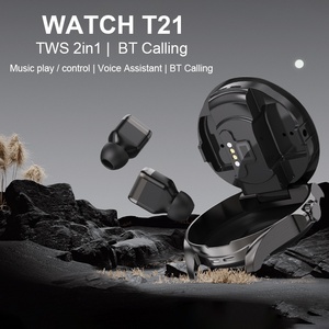 Nouvelle <span class=keywords><strong>sortie</strong></span> Juxin 2025, montre intelligente T21 deux-en-un avec écouteurs, écran AMOLED de 1,75 pouce, charge sans fil, système d'exploitation Android - Product Image 3
