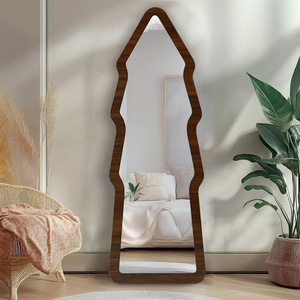Modern MDF Full-Length <strong>Mirror</strong> <strong>Pine</strong> Shaped Anti-Drop Explosion-Proof Thickened Wall-Mounted Decorative <strong>Mirror</strong> - Product Image 2