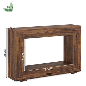 <span class=keywords><strong>Table</strong></span> <span class=keywords><strong>console</strong></span> <span class=keywords><strong>2026</strong></span> marron antique, meuble d'entrée avec étagère ouverte, personnalisable, moderne, pour villa, écologique, vente en gros, salon - Product Image 2