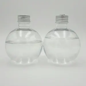 Elegant manufacturing liquid filable clear plastic christmas ornaments