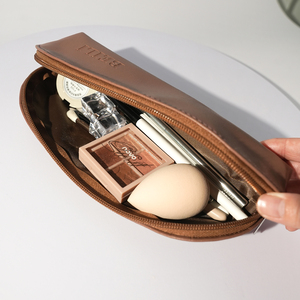 Bolsa de Maquillaje Profesional BEILI de Cuero PU, Bolsa de Cosméticos Portátil con Cierre, Bolsa de Almacenamiento de Herramientas de Belleza para Viaje, Logotipo Privado Personalizado - Product Image 1