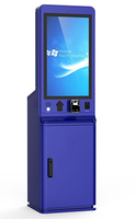 Kiosque de paiement de stationnement en libre-service à écran tactile avec accepteur de billets/pièces