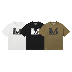 Camisetas de Algodón de la Marca de Moda MM6 al por Mayor con Estampado de Letras Inspiradas en un Estilo Minimalista para Hombre - Product Image 4