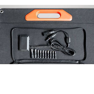 XXR 100W taşınabilir katlanabilir GÜNEŞ PANELI şarj PERC tipi ayarlanabilir Kickstands DC 12-15V çıkışı ile taşınabilir güç istasyonu için - Product Image 3