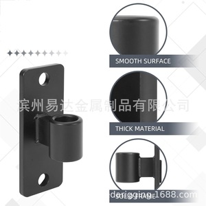 Bisagras de puerta negras para montaje en pared, 16 mm, hierro cincado, industriales, de alta resistencia, para puertas de madera y vallas. - Product Image 5