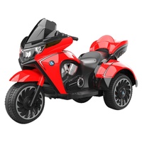 Tricycle Électrique pour Enfants, Moto Jouet, Voiture pour Garçons et Filles, Siège pour Deux Enfants, Batterie Rechargeable, Matériau PE, Modèle