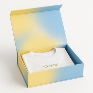 Custom Logo 2mm Thick Hard Cardboard Recyclable Clothing Packaging with Rigid <b>Magnetic</b> Satin Insert Embossing Printing Handling - Product Image 1