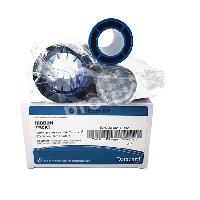 Datacard YMCKT Color Ribbon 534700-001-R002 (250 Prints Per Roll) for Datacard SD260 SD360 SD460 Color Printers