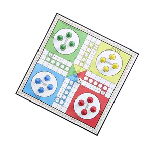 Groothandel Milieuvriendelijke Plastic Opvouwbare Schaakbord Ludo Games Sets Voor Onderwijs