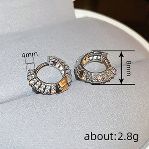 Orecchini a Cerchio Minimalisti per Donne, Semplici ed Eleganti Orecchini Rotondi, Gioielli per Orecchie alla Moda per Uso Quotidiano - Product Image 4