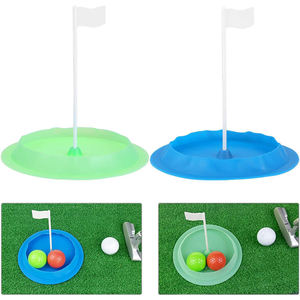 Nouvelle Arrivée : Coupelle de Golf Portable en Silicone pour l'Entraînement à Domicile et au Bureau, Aide à l'Entraînement de Golf Toutes Directions, Plaque de Putting Intérieure avec Drapeau - Product Image 4