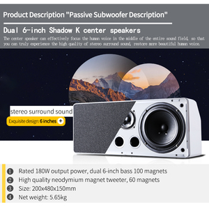 Sistema de Altavoces 7.1 para el Hogar, Altavoces Profesionales Shadow K con Sonido Envolvente, Sistema de Altavoces Independientes para Karaoke - Product Image 4