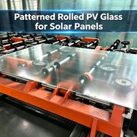 High Transmission Low Iron Solar Glass,Tempered Embossed Cover Sheet Suitable for Residential and Commercial Solar Power Systems