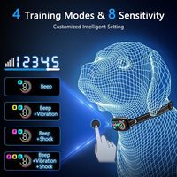 2025 Dog Smart Collar 8 Empfindlichkeit wiederauf ladbar wasserdicht 4 Trainings modi Elektrisches Trainings schock halsband