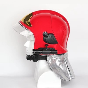Casco de Seguridad contra Incendios: Casco de Rescate Ignífugo de Estilo Europeo con Capucha Protectora - Product Image 4