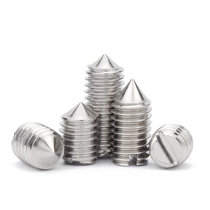 Set di viti DIN 553 in acciaio inox 304 con punta a filo, con apertura per <span class=keywords><strong>vite</strong></span> e viti per macchine slot GB71 <span class=keywords><strong>senza</strong></span> testa dritta - Product Image 1