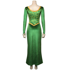 Costume da Principessa <span class=keywords><strong>Fiona</strong></span> per Adulti, Abito <span class=keywords><strong>Verde</strong></span> con Maniche Lunghe, Set per Feste di Halloween - Product Image 2