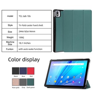 Funda con soporte tríptico inteligente de cuero PU para tableta TCL <span class=keywords><strong>TAB</strong></span> <span class=keywords><strong>10s</strong></span> 9080G de 10.1 pulgadas 2021 - Product Image 6
