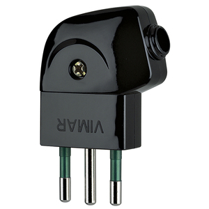 ปลั๊กวิมาร์ 2P+T 10A S11 90 องศา สีดำ - Product Image 1