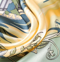 Vente chaude meilleure qualité 100% foulard en soie naturelle 70*70cm impression personnalisée foulards en soie de luxe pour femmes