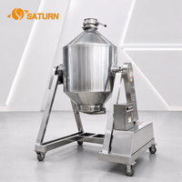Mélangeur à tambour électrique automatique en acier inoxydable SUS304 de qualité alimentaire avec agitateur à moteur 220V et chauffage pour poudres détergentes et produits chimiques