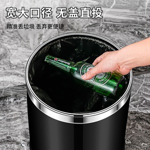 <span class=keywords><strong>Cubo</strong></span> de <span class=keywords><strong>Basura</strong></span> Redondo Pequeño de Metal con Logotipo Personalizado para Hoteles Comerciales, <span class=keywords><strong>Cubo</strong></span> de <span class=keywords><strong>Basura</strong></span> para Habitaciones de Restaurantes - Product Image 3
