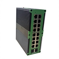 Nuevo y Original Switch PoE Industrial Gestionado Gigabit, 16 Puertos PoE, 2 Ranuras SFP para Fibra Óptica, Switch de Grado Industrial con Gestión
