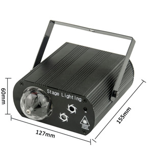 LED Magic Ball Light Multi Pattern Red <strong>Green</strong> Blue <strong>Laser</strong> Light Sound Control DJ Disco Stage Light with Remote Control - Product Image 2