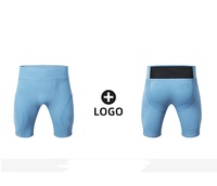 Logo personnalisé taille élastique 4 sens Stretch Legging léger serré actif course à pied Gym cyclisme entraînement Compression Shorts hommes