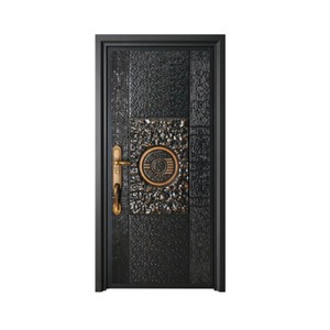 Porte d'entrée Sofia en métal finition cuivre SFT-007, anti-effraction, insonorisée, à ouverture plate - Product Image 5
