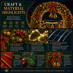 Lanterne de portail de château de Noël personnalisée pour l'entrée des parcs à thème et les événements festifs - Product Image 2