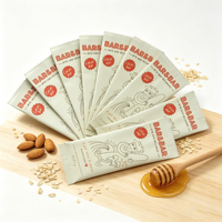 Sachet d'emballage en plastique mat imprimé sur mesure, scellé au dos, pour barres énergétiques, chocolat et snacks