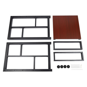 Étagère de rangement multi-niveaux moderne en <span class=keywords><strong>acier</strong></span> inoxydable, type autoportant, pratique pour le rangement de la vaisselle, support pour machine à laver - Product Image 6