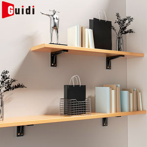 Supporti per Mensole a Muro Invisibili in Acciaio Laminato a Freddo, Resistenti, Neri, per Scaffalature Aperte e Scaffali di Stoccaggio - Product Image 3