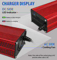 Cargador de Alta Eficiencia de 72V70Ah para Batería de Scooter Eléctrico con Pantalla LED, Salida de 220V/110V, Entrada de CA