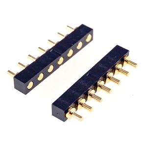 Pogo Pin Connector Vrouwelijke Enkelrijig 2 3 4 5 6 7 8 Polig Modulair Strip 2.54 Grid Data Batterij Voeding Opladen - Product Image 5