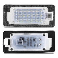 Nouvelle version 100% étanche avec éclairage LED de plaque d'immatriculation en silicone pour BMW E60 E90, OEM #63267165646 63267193293, lot de 2