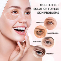 Masque pour les yeux en gel pour peaux sèches, rides, cernes, masque pour les yeux au peptide, collagène, ADN de saumon, PDRN