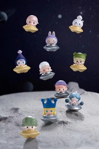 Bubble Mart per fagiolo carino bambola <span class=keywords><strong>di</strong></span> plastica piccola UFO & Flash seduto scatola cieca con caratteri congelati 12 + y confezione originale - Product Image 6