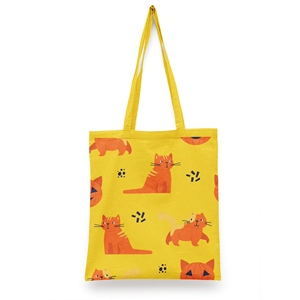 Natural <b>Extra</b> <b>Large</b> Canvas Tote Bag Custom Cartoon Pattern Stylish Reusable Shoulder Shopping Gift with Logo <b>Printing</b> - Product Image 6